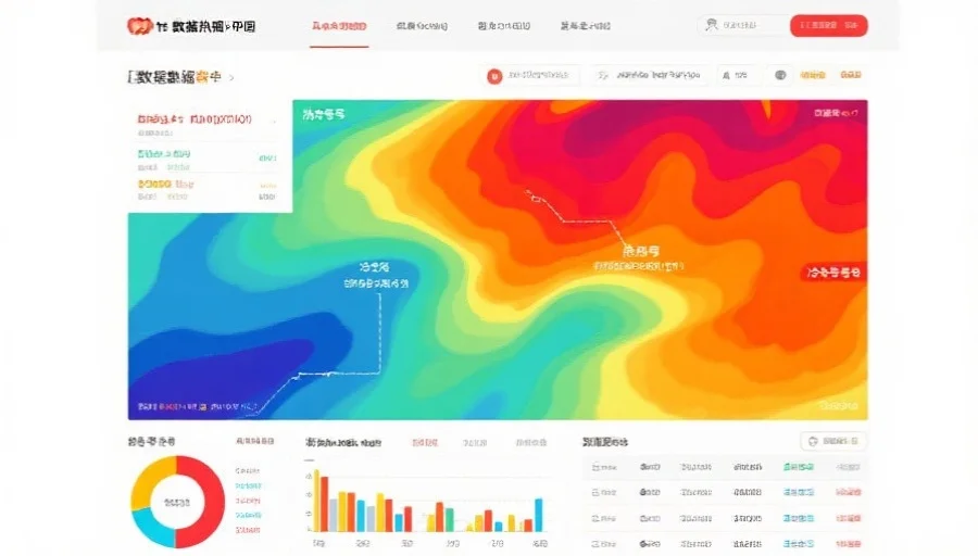 一份数据热力图，清晰标注热号与冷号区域，颜色分明，突出冷热对比